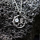 Серебряная подвеска c лунным камнем "Полнолуние", кулон. Подвеска. BlackTree (InSilver). Интернет-магазин Ярмарка Мастеров.  Фото №2