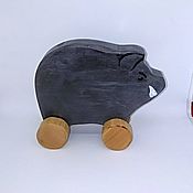 Куклы и игрушки handmade. Livemaster - original item Wooden natalochka Boar Bob. Handmade.