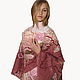 Shawl, wrap Pink Garden embroidered, Ponchos, Moscow,  Фото №1