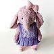 Тедди слоник Малышка. Тедди Зверята. Handsewing.toys (Ирина). Ярмарка Мастеров.  Фото №6