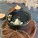 Свеча из пчелиного воска с белым шалфеем,говлитом, кварцем горным. Свечи. Гончарная студия Орловых (gonchar-master) (gonchar-master). Ярмарка Мастеров.  Фото №5