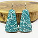 Earrings with amazonite Elven Forest, Earrings, Gatchina,  Фото №1