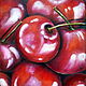 Interior painting still life Cherries Oil on canvas Large Red Cherries. Pictures. larashop. Online shopping on My Livemaster.  Фото №2