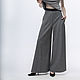 pants: Lb_023 Palazzo trousers, grey melange, Pants, Moscow,  Фото №1