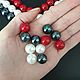 Жемчуг майорка красный 14 мм 1 шт. Бусины. Niakrise beads. Интернет-магазин Ярмарка Мастеров.  Фото №2