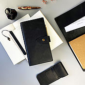 Канцелярские товары handmade. Livemaster - original item Midori Travelbook notebook made of genuine leather. Handmade.