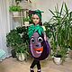 Disfraz De Berenjena Alegre. Carnival costumes for children. ludmila7070. Интернет-магазин Ярмарка Мастеров.  Фото №2
