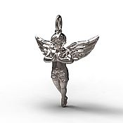 Украшения handmade. Livemaster - original item Pendant: Angel of silver (P2). Handmade.