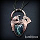 Кулон   "В поле с конём". Кулон. JazzBijoux (Елена Сафронова). Ярмарка Мастеров.  Фото №5