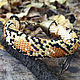 beaded bracelet 'honey python' bead harness with python texture, Bead bracelet, Moscow,  Фото №1