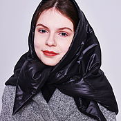 Аксессуары handmade. Livemaster - original item A warm scarf made of raincoat fabric on a heater. Handmade.
