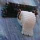 Brooch made of copper and beads 'Toilet paper'. Brooches. IVA rainbow art. Online shopping on My Livemaster.  Фото №2