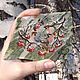 Magnet Jasper Waxwings painting on stone. Magnets. Souvenirs from a stone (yashmamagnit). Online shopping on My Livemaster.  Фото №2