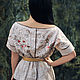 Conjunto bordado Magnolia de lino-Spanish Shein (sheinside. Suits. KVITKA. Интернет-магазин Ярмарка Мастеров.  Фото №2