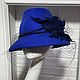 Женская фетровая шляпа с вуалью, Шляпы, Санкт-Петербург,  Фото №1