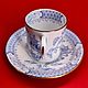 Винтаж: Кофейная пара China Blau от Tuscan Англия. Кружки винтажные. Старая чашка. Ярмарка Мастеров.  Фото №7
