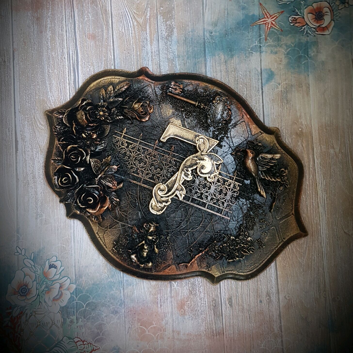 Табличка-панно с номером квартиры тематическая – заказать на Ярмарке ...