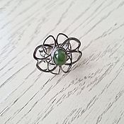 Украшения handmade. Livemaster - original item Ring with jade. Handmade.