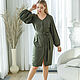 Dress 'Italia' khaki. Dresses. Designer clothing Olesya Masyutina. Online shopping on My Livemaster.  Фото №2