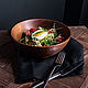 Deep bowl - salad bowl plate made of cedar 185 mm T164, Plates, Novokuznetsk,  Фото №1