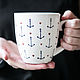 A girlfriend of a sailor. Mug handmade ceramics. Mugs and cups. JaneCeramics. My Livemaster. Фото №6