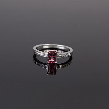 Украшения ручной работы. Ярмарка Мастеров - ручная работа Кольца: "ТУРМАЛИНОВАЯ ЛЮБОВЬ". Handmade.