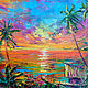 "Sunset Paradise" авторская картина маслом на холсте