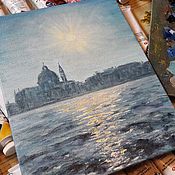 Картины и панно handmade. Livemaster - original item Painting Venice, Italy, Chiesa del Redentore Venezia, Italia, x / m. Handmade.