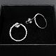 Серебряные серьги, витая окружность. Серьги-пусеты. Ten Jewels. Интернет-магазин Ярмарка Мастеров.  Фото №2
