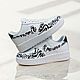 Кроссовки белые,кастом кроссовок Nike Air Force,унисекс,ручная роспись. Кроссовки. Olgavolgoart. Роспись одежды и обуви. Кастом. Интернет-магазин Ярмарка Мастеров.  Фото №2
