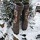 Order Valenki men's Russian 'Three bears'. wool gifts. Livemaster. . Felt boots Фото №3