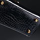 Women's bag made of genuine Siamese crocodile leather IMA0781B1. Classic Bag. CrocShop. My Livemaster. Фото №5