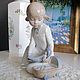 Винтаж: Nao Lladro статуэтка девочка с куклой фарфор Испания, Статуэтки винтажные, Нижний Новгород,  Фото №1