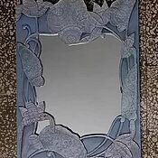 Для дома и интерьера handmade. Livemaster - original item Mirror: Mirror in carved wooden frame.. Handmade.