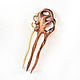 Hair clip made of wood ' Liana'. Hairpins. OakForest Wooden Jewelry. Online shopping on My Livemaster.  Фото №2