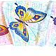 Заказать Batik bufanda 'multi-color de la mariposa'. OlgaPastukhovaArt. Ярмарка Мастеров. . Scarves Фото №3