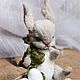 Easter Bunny. Коллекционный зайчик тедди. Тедди Зверята. Маленькое Чудо. Ярмарка Мастеров.  Фото №4