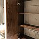 Hanging cabinet in the bathroom made of solid elm (project g. Moscow). Furniture for baths. uloft. My Livemaster. Фото №4