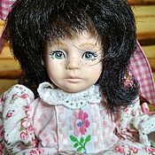 Винтаж: Винтажная фарфоровая кукла Меган от Pam Hamel