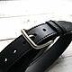 Genuine leather belt with Italian buckle. Straps. fabiscraft (FabisCRAFT). Online shopping on My Livemaster.  Фото №2
