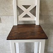 Скамейка деревянная 100 см, с крестом на спинке