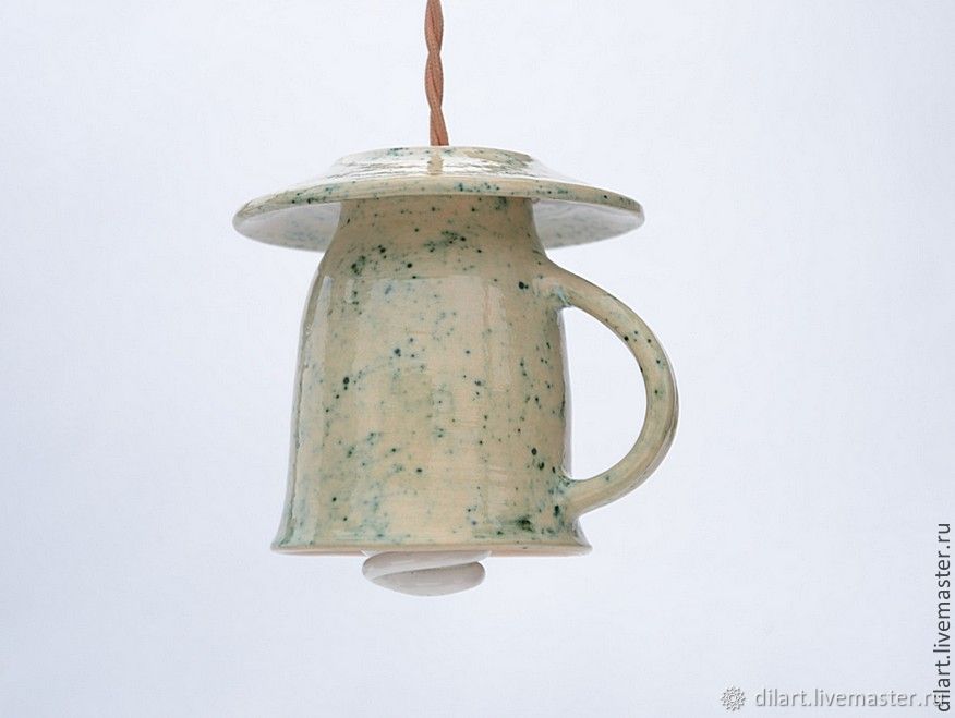 Керамическая люстра потолочная для кухни Чайная Чашка в интернет .