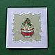 Cross stitch postcard Christmas cup cakes & Christmas Pudding. Cards. FavoriteStitch. My Livemaster. Фото №4