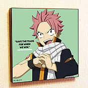 Субкультуры handmade. Livemaster - original item Picture Poster Natsu Dragnil Anime Fairy Tail in Pop Art style. Handmade.