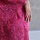 Халат с кружевом "Сочная Малина". Халаты. DRESS ART Модный Дом Анны Ивановой. Ярмарка Мастеров.  Фото №4