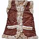 Women's leather vest made of sheepskin size 50, Vests, Moscow,  Фото №1