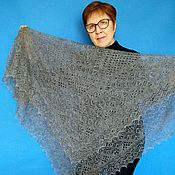 Аксессуары handmade. Livemaster - original item 244 shawl Orenburg downy shawl accessories gray. Handmade.