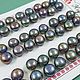 Pair of natural semi-drilled 8mm AA pearls (2903-T), Beads1, Voronezh,  Фото №1