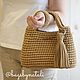 Women's knitted tote bag. Tote Bag. bagsbynatali. Online shopping on My Livemaster.  Фото №2