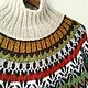 Afmaeli helmi//Твидовый свитер S/M/L Лопапейса Круглая кокетка. Свитеры. Sculptural Crochet. Ярмарка Мастеров.  Фото №8